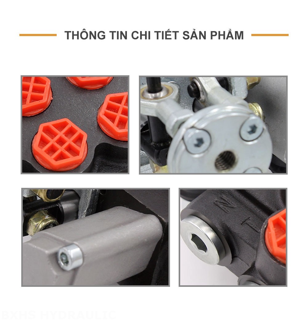 P40 Thủ công và tay điều khiển Xy lanh 3 Van định hướng khối liền